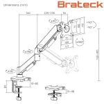 Giá đỡ màn hình Brateck LDT97-C012E 17-32 inch