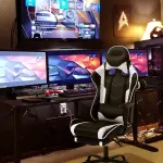 Ghế gaming OC 1688 White Black
