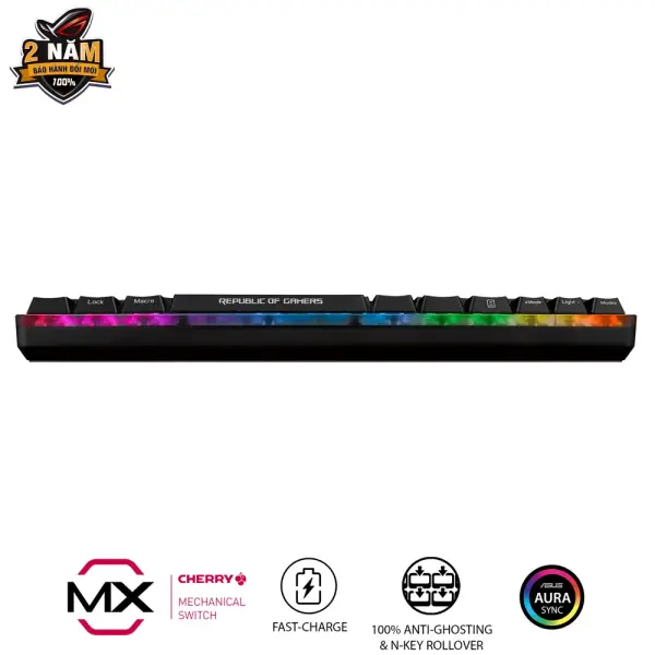 BÀN PHÍM ASUS ROG FALCHION ( CHERY MX BLUE/ LAYOUT 65%)