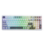 BÀN PHÍM AULA F99 3 MODE (Xám + trắng + xám đậm/Grey wood V3 switch)