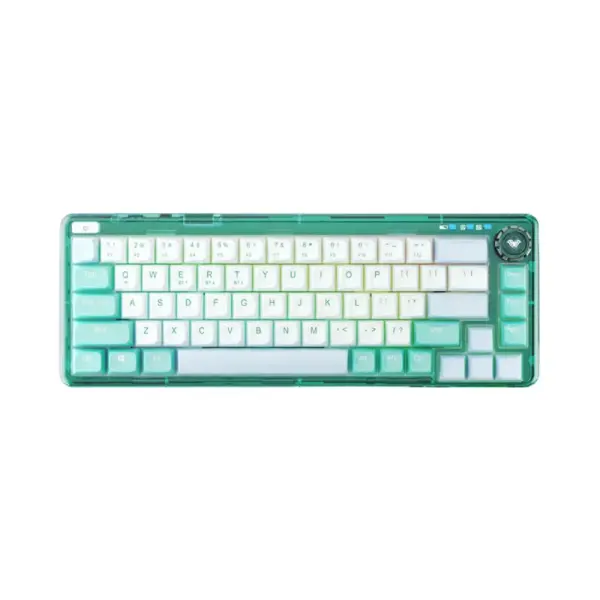 BÀN PHÍM CƠ AULA F68 3 MODE (TYPE-C + 2.4G + BLUETOOTH, ICE CRYSTAL SWITCH, LED RGB)