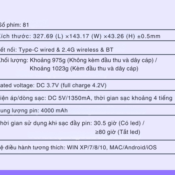 Bàn phím cơ Aula F75 Max 3 Mode ( 80 Phím/ Xám Đen Gradient /Reaper switch)