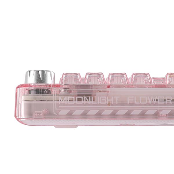 Bàn phím cơ AULA F81 Trong suốt Không dây 3 Mode ( 81 phím/ LED RGB/ Gasket mount/ Hot-Swap/ Pin 4000mAh)