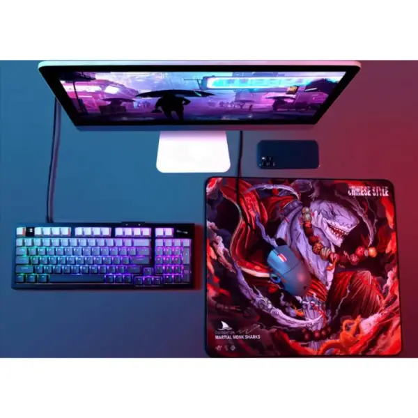 Bàn phím cơ Darmoshark TOP 98 Mechanical Đen/Tím KB-DMS-000006/KB-DMS-000007