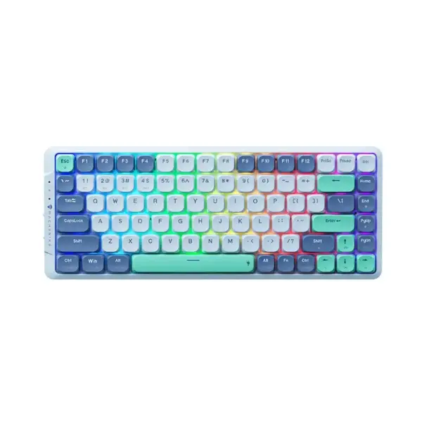 BÀN PHÍM CƠ MACHENIKE AIR50-B84W TRI-MODE RGB BLUE-WHITE/RED-WHITE