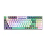 BÀN PHÍM CƠ MACHENIKE K500 PRO-B94W TRI-MODE RGB WHITE GREY/GREY WHITE