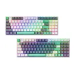 BÀN PHÍM CƠ MACHENIKE K500 PRO-B94W TRI-MODE RGB WHITE GREY/GREY WHITE