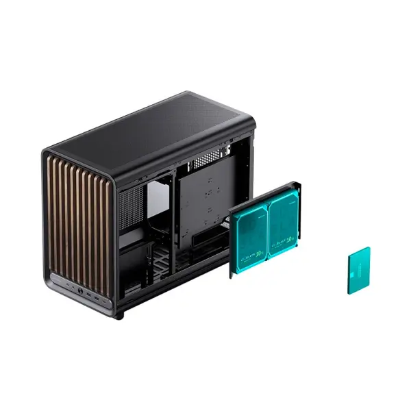 Case Jonsbo D33 Wood Black | Mini Tower/ M-ATX