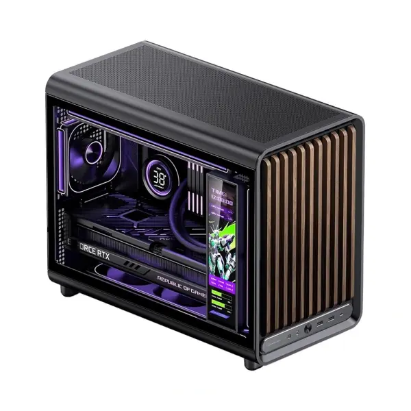 Case Jonsbo D33 Wood Black | Mini Tower/ M-ATX