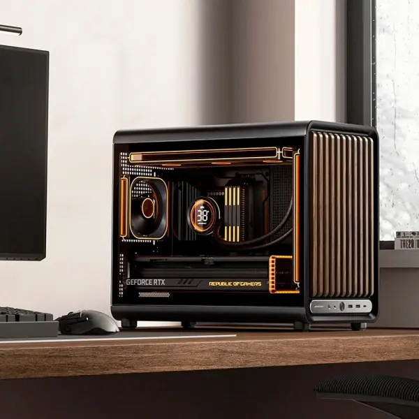 Case Jonsbo D33 Wood Black | Mini Tower/ M-ATX