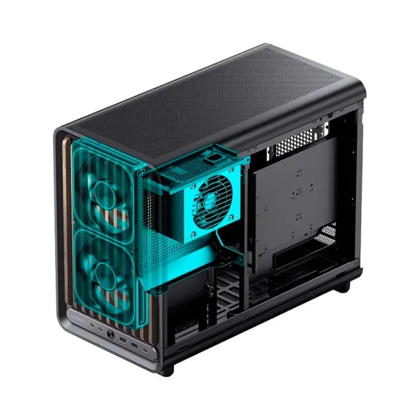 Case Jonsbo D33 Wood Black | Mini Tower/ M-ATX
