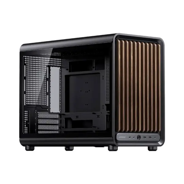 Case Jonsbo D33 Wood Black | Mini Tower/ M-ATX
