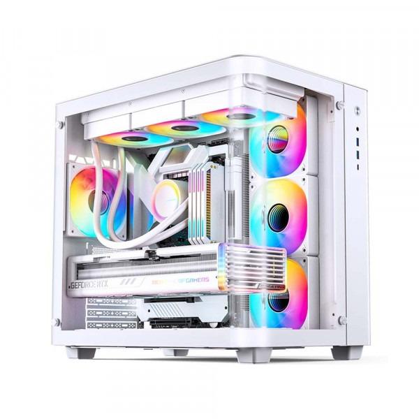 Case Jonsbo TK-3 (ATX,Mid Tower,Màu Trắng,Kính Cong)