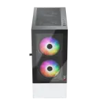 CASE MAGIC GM-04 BLACK AND WHITE GLASS 3 FAN (ATX)
