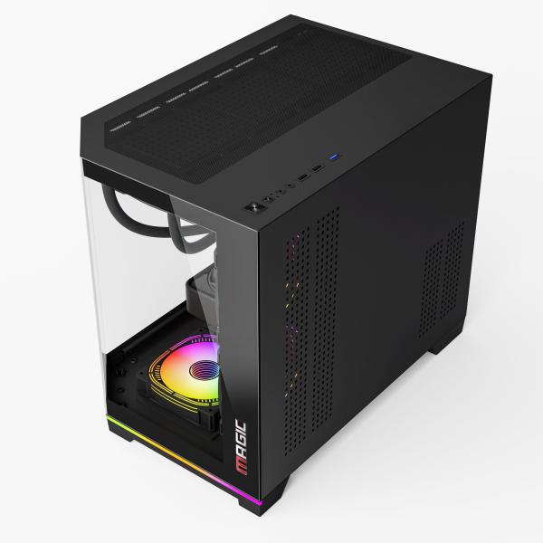 CASE MAGIC GM-08L PRO (FULL M-ATX, SẴN DẢI LED RGB OR ARGB)