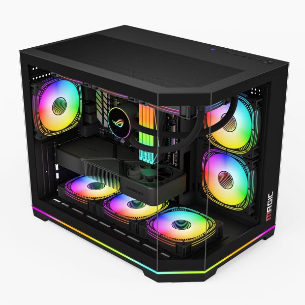 CASE MAGIC GM-08L PRO (FULL M-ATX, SẴN DẢI LED RGB OR ARGB)