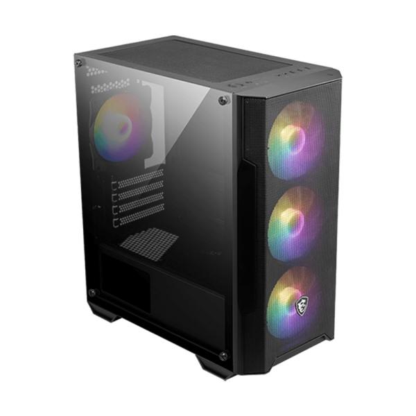 Case MSI MAG FORGE M100A | Đen, kèm sẵn 4 Fan RGB
