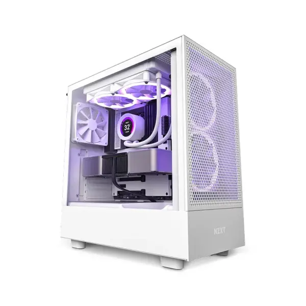 Case NZXT H5 Flow White (Mid Tower/Màu Trắng)