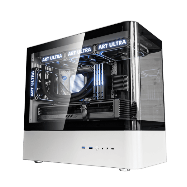 Case QC.ART ULTRA HM1 M-ATX ( RAD 360 / Kính Cong)