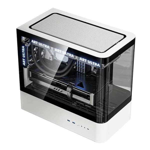 Case QC.ART ULTRA HM1 M-ATX ( RAD 360 / Kính Cong)