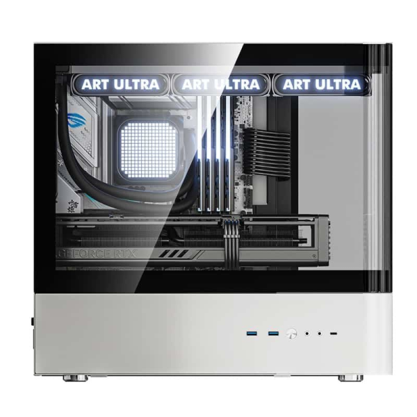 Case QC.ART ULTRA HM1 M-ATX ( RAD 360 / Kính Cong)