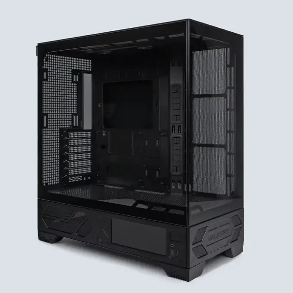 Case VALKYRIE VK03 LCD Black (ATX/Rad 360/Màn hình LCD)