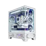 Case VALKYRIE VK03 LCD White (ATX/Rad 360/Màn hình LCD)