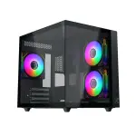 CASE XIGMATEK AQUA M LITE / AQUA M LITE ARTIC 3GF (M-ATX/ KÈM 3 FAN/ CASE BỂ CÁ)