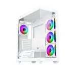 CASE XIGMATEK BLAST 4GF BLACK/WHITE - EN44908 (E-ATX, SẴN 4 FAN RGB, MAX 10 FAN, RAD 360)