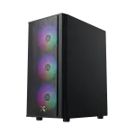 CASE XIGMATEK MYX AIR 3F EN45967 | ĐEN, KÈM SẴN 3 FAN RGB