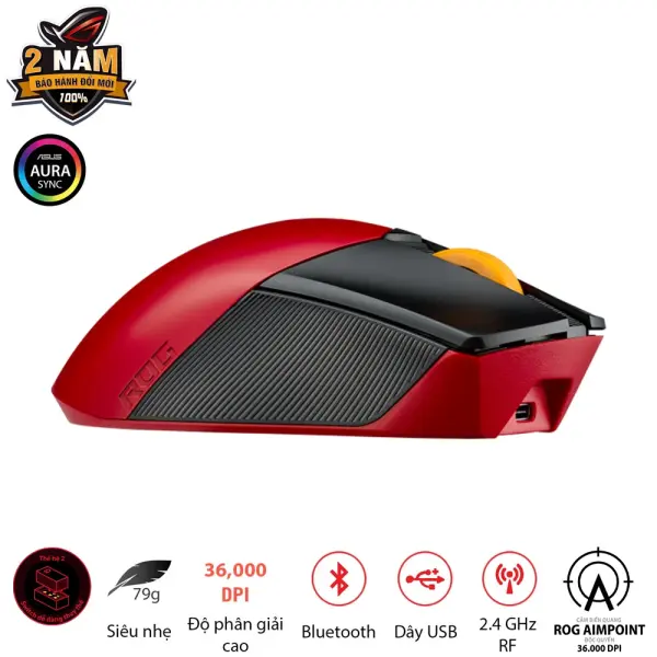 CHUỘT GAMING KHÔNG DÂY ASUS ROG GLADIUS III WIRELESS AIMPOINT EVA-02 EDITION