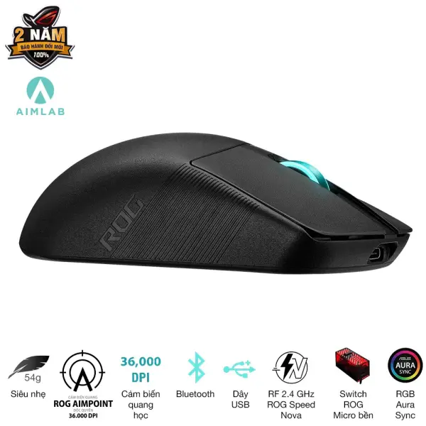 CHUỘT GAMING KHÔNG DÂY ASUS ROG HARPE ACE AIM LAB EDITION WIRELESS