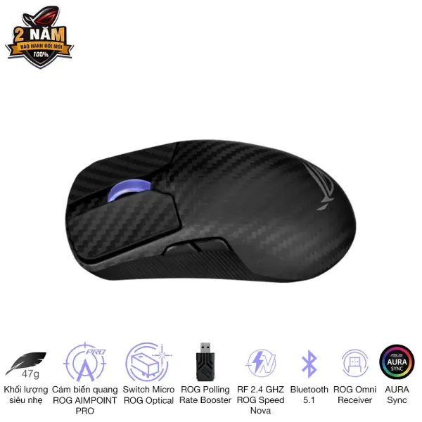 CHUỘT GAMING KHÔNG DÂY ASUS ROG HARPE ACE EXTREME