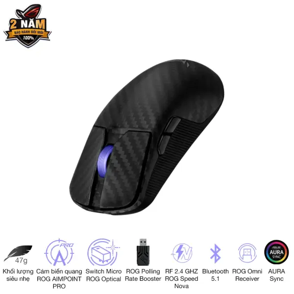 CHUỘT GAMING KHÔNG DÂY ASUS ROG HARPE ACE EXTREME