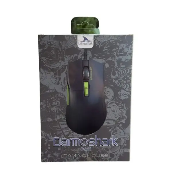 CHUỘT GAMING CÓ DÂY DARMOSHARK N3 WIRED BLACK MOUSE-DMS-000002