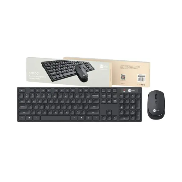 BỘ BÀN PHÍM CHUỘT LECOO KM2001 SILENT/KHÔNG DÂY 2.4GHZ