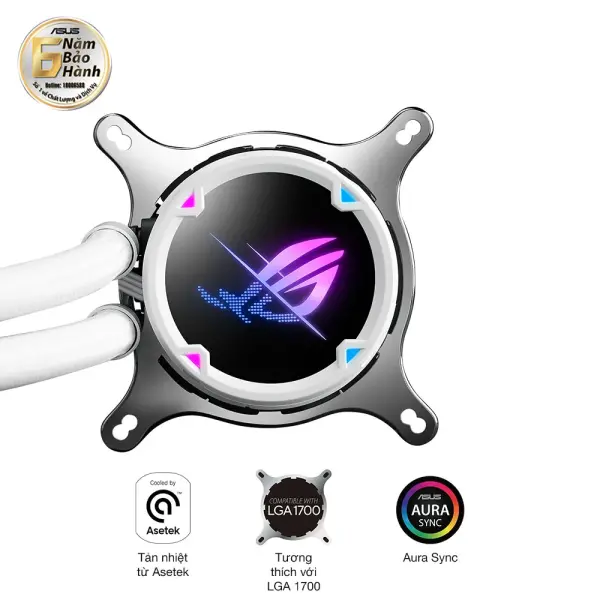 TẢN NHIỆT NƯỚC ASUS ROG STRIX LC II 360 ARGB WHITE EDITION