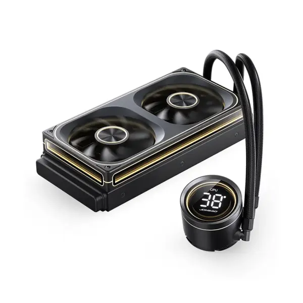 Tản nhiệt nước Jonsbo TH-240 Black (ARGB, Hiển Thị Nhiệt Độ)