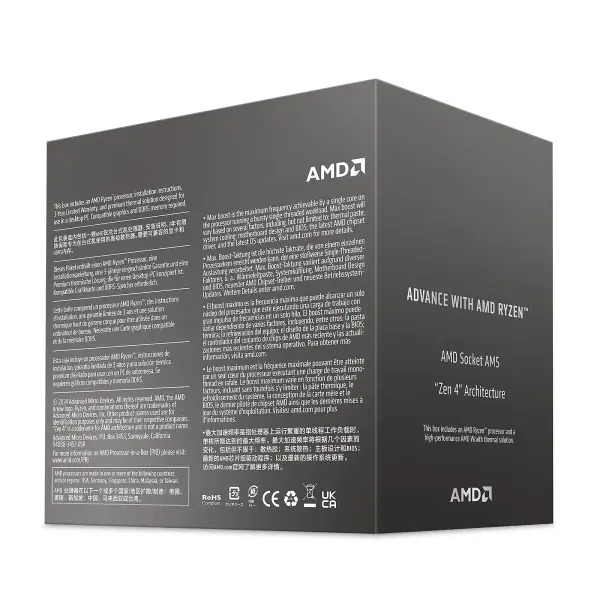CPU AMD Ryzen 5 8400F (AMD AM5 /6 Core/ 12 Thread/ 4.2Ghz - Turbo 4.7Ghz/ Cache 22MB/ No iGPU)