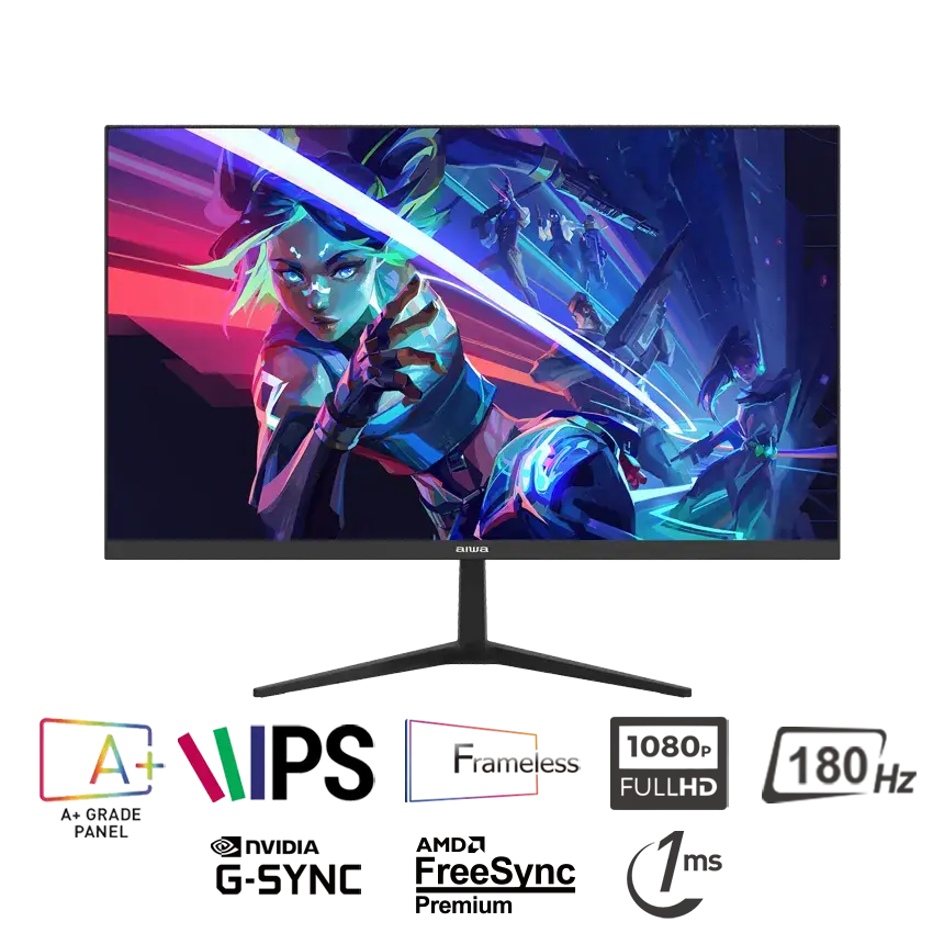 MÀN HÌNH AIWA MD2404-V (23.8INCH/ 180HZ/ IPS/ FHD/ 1MS)