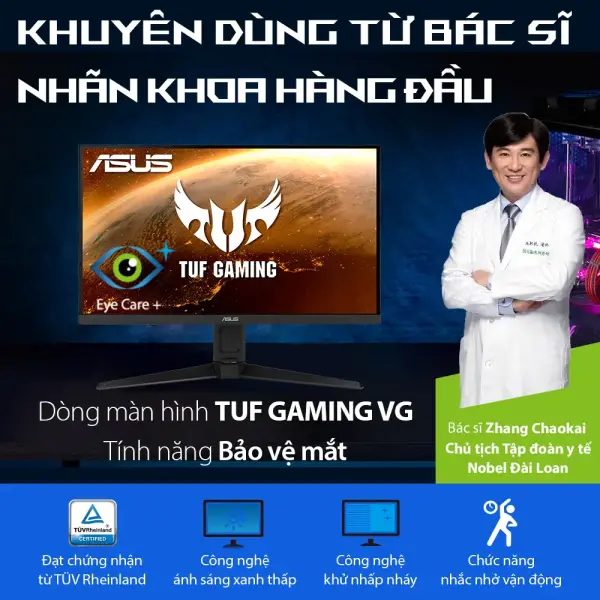 MÀN HÌNH GAMING ASUS TUF VG259QM (24.5 INCH/FHD/FAST IPS/280HZ/1MS)