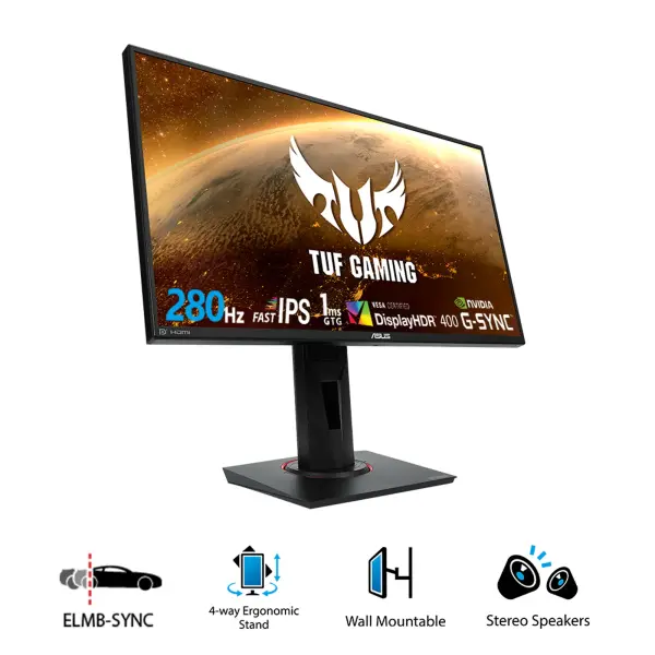 MÀN HÌNH GAMING ASUS TUF VG259QM (24.5 INCH/FHD/FAST IPS/280HZ/1MS)