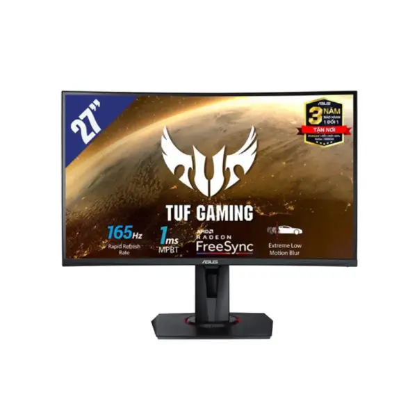 MÀN HÌNH CONG GAMING ASUS TUF GAMING VG27VQ 27" (1920x1080/VA/165HZ/1MS/FREESYNC)