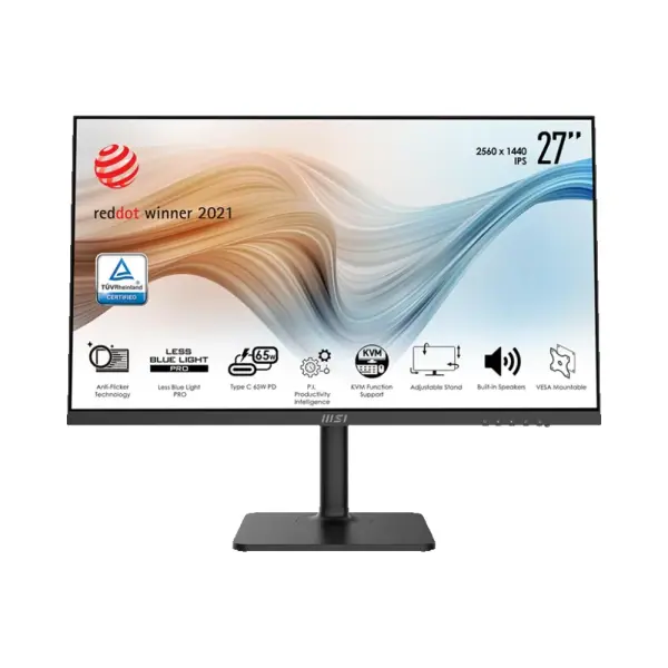 Màn Hình Msi Modern MD272QP Black (27in/ 2k/ IPS/ 75hz/4ms /Hdmi / DP / Usb Type-C )