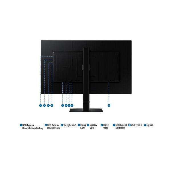 Màn hình Samsung ViewFinity S8 S80UD 37 inch 4K VA 60Hz 5ms USB C (90W) LS37D800UAEXXV