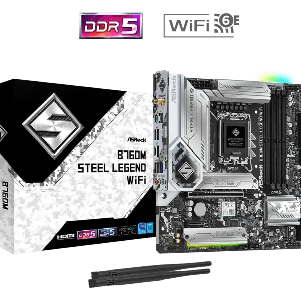 MAINBOARD ASRock B760M STEEL LEGEND WIFI DDR5