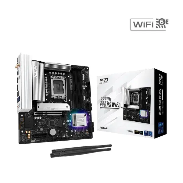 Mainboard ASRock B860M PRO RS WIFI (4xDDR5/LGA 1851/ MATX)
