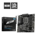 MAINBOARD MSI PRO B760M-A WIFI DDR5 (INTEL B760, LGA1700, MATX, 4 X DRR5)