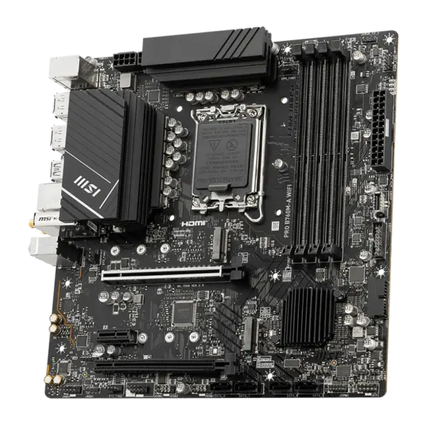 MAINBOARD MSI PRO B760M-A WIFI DDR5 (INTEL B760, LGA1700, MATX, 4 X DRR5)