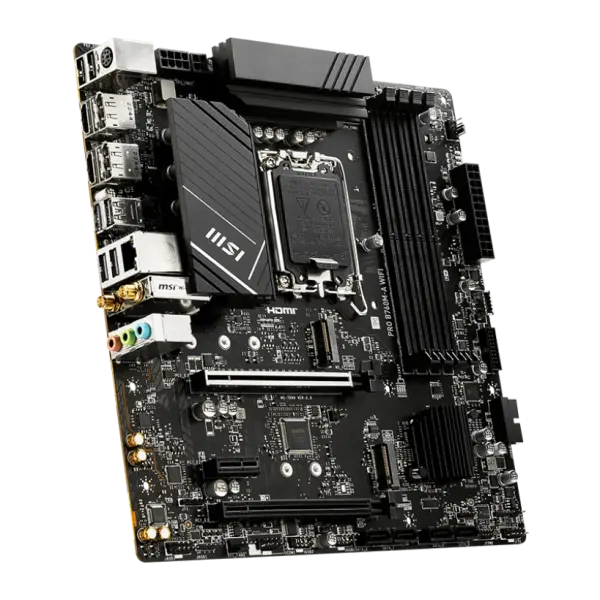 MAINBOARD MSI PRO B760M-A WIFI DDR5 (INTEL B760, LGA1700, MATX, 4 X DRR5)